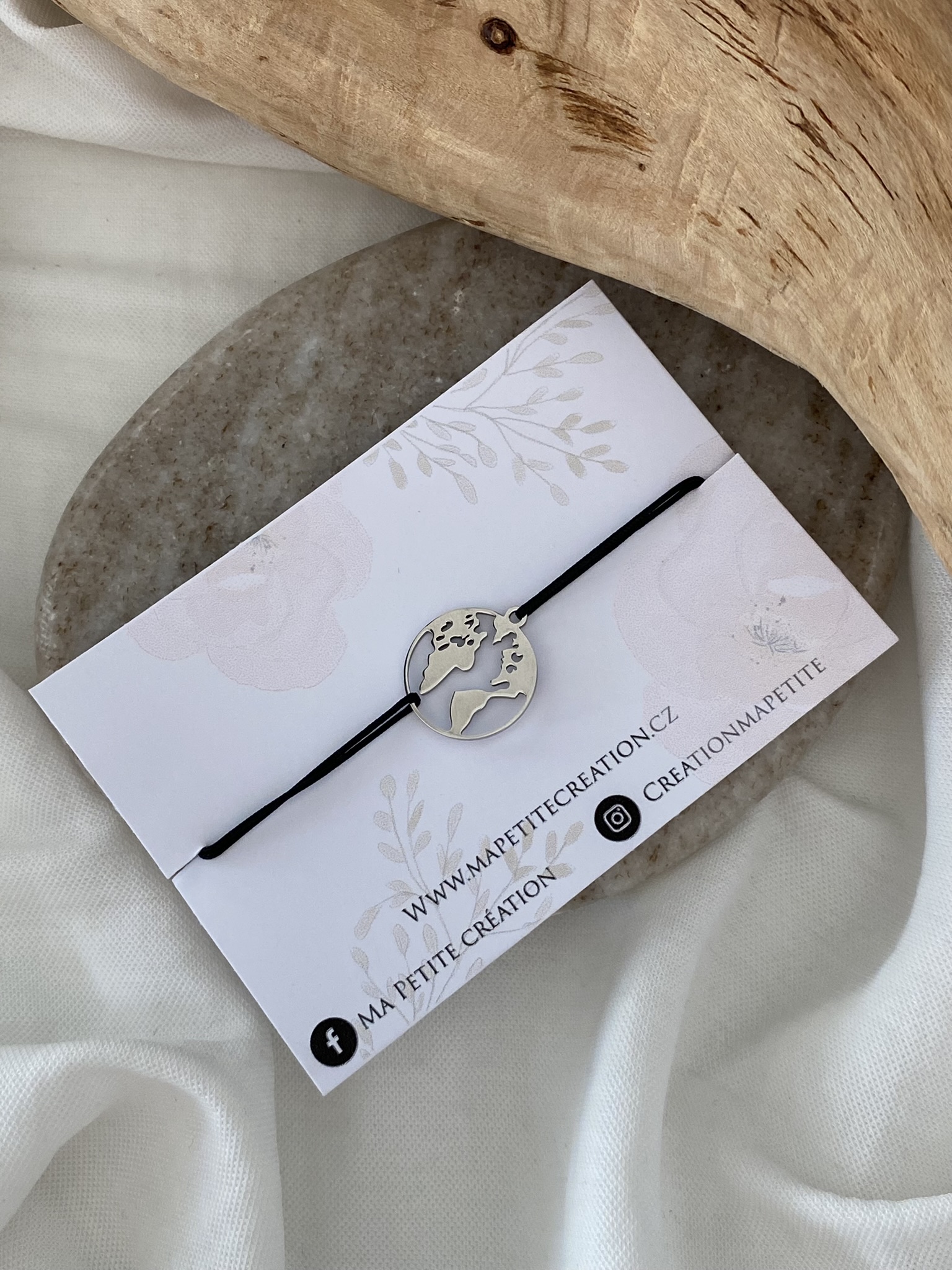 Šňůrkový náramek Zeměkoule #015 - Obrázek 3